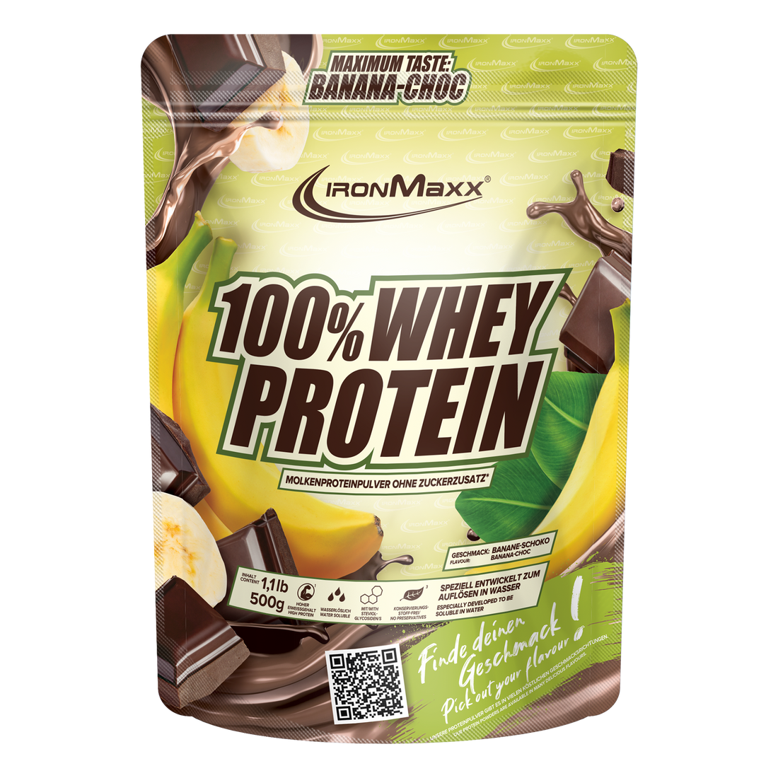 100% Whey Protein (500g) - Banana Choc