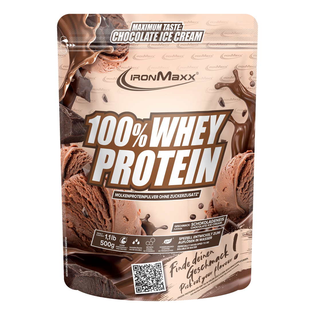 100% Whey Protein (500g) - Ice Cream Chocolate