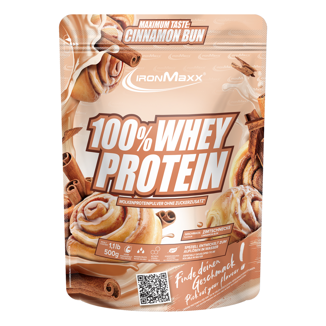 100% Whey Protein - 500g bag - Cinnamon Bun