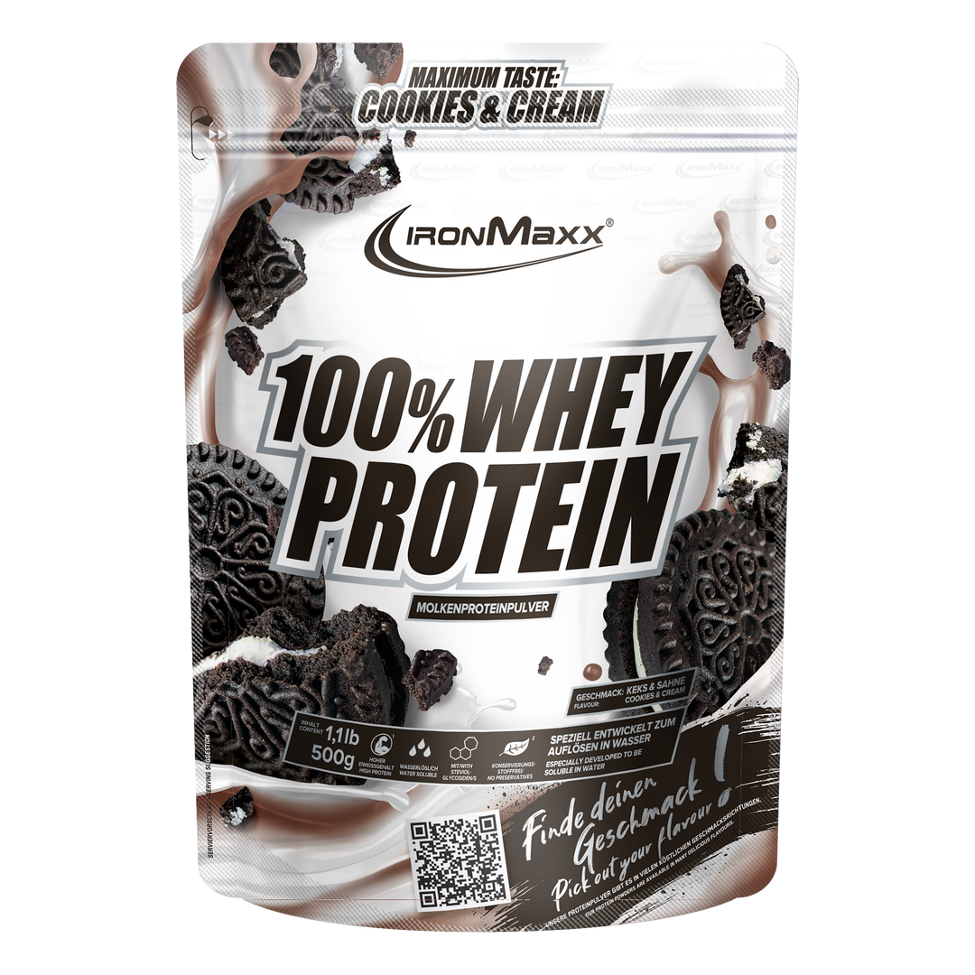 100% Whey Protein - 500g Beutel - Cookies & Cream