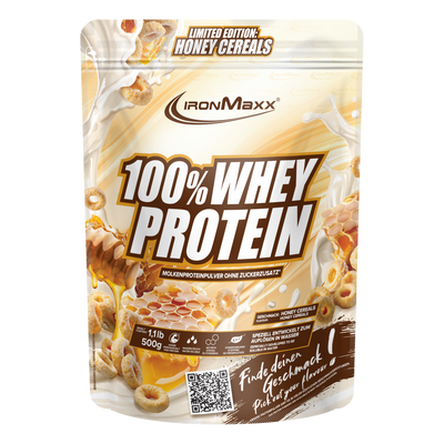 100% Whey Protein - 500g bag - Honey Cereal