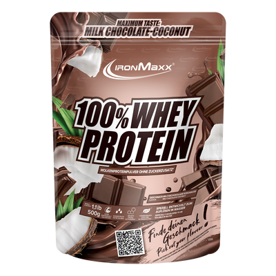 100% Whey Protein - 500g Beutel - Schokolade Kokos
