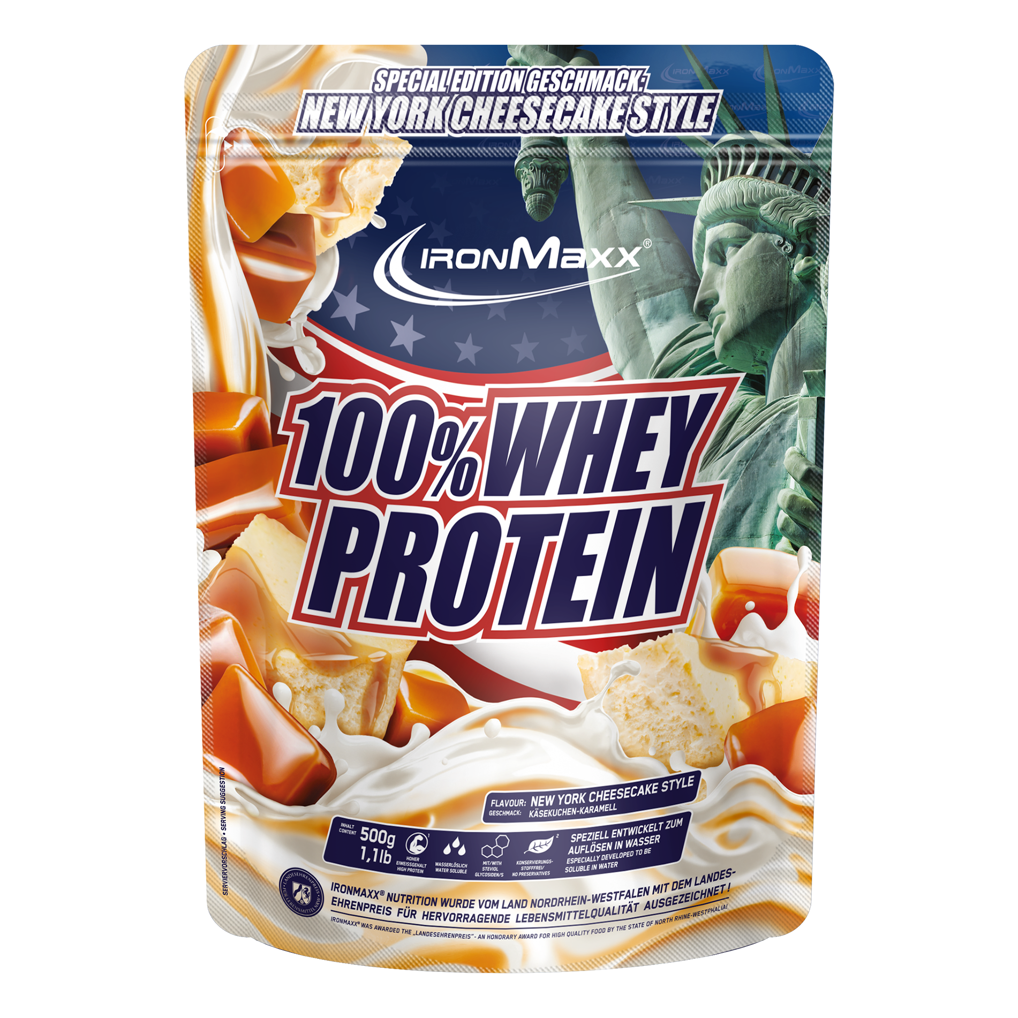 100% Whey Protein - 500g Beutel - New York Cheesecake Style (Special Edition)
