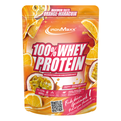 100% Whey Protein - 500g Beutel - Orange Maracuja