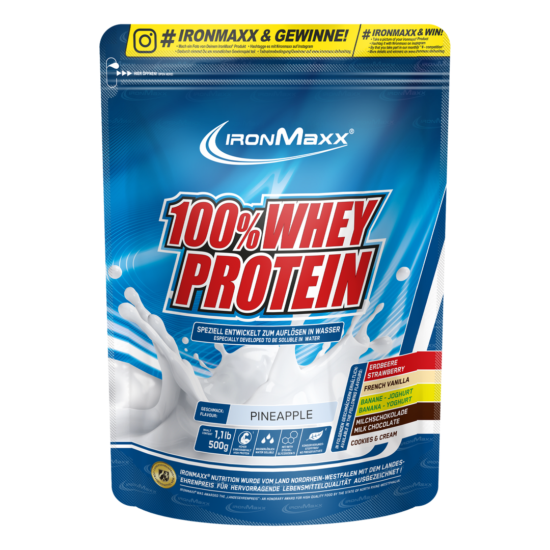 100% Whey Protein-Beutel-Ananas-500g