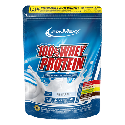 100% Whey Protein-Beutel-Ananas-500g