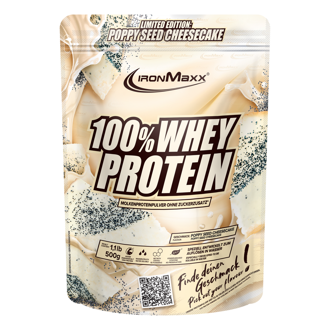 100% Whey Protein - 500g Beutel - Poppy Seed Cheesecake