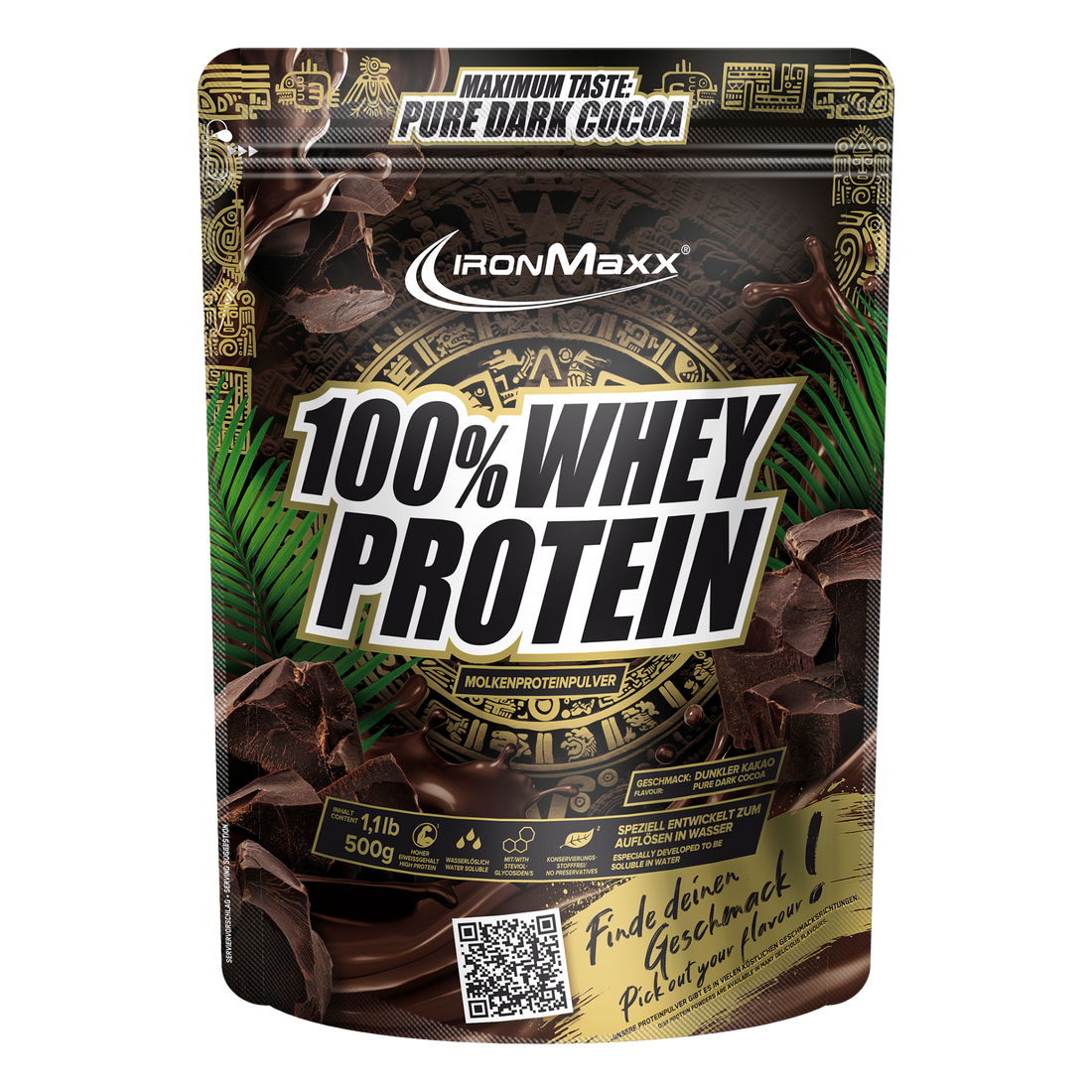 100% Whey Protein (500g) - Pure Dark Cocoa