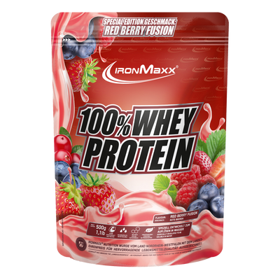 100% Whey Protein - 500g Beutel - Red Berry Fusion (Special Edition)