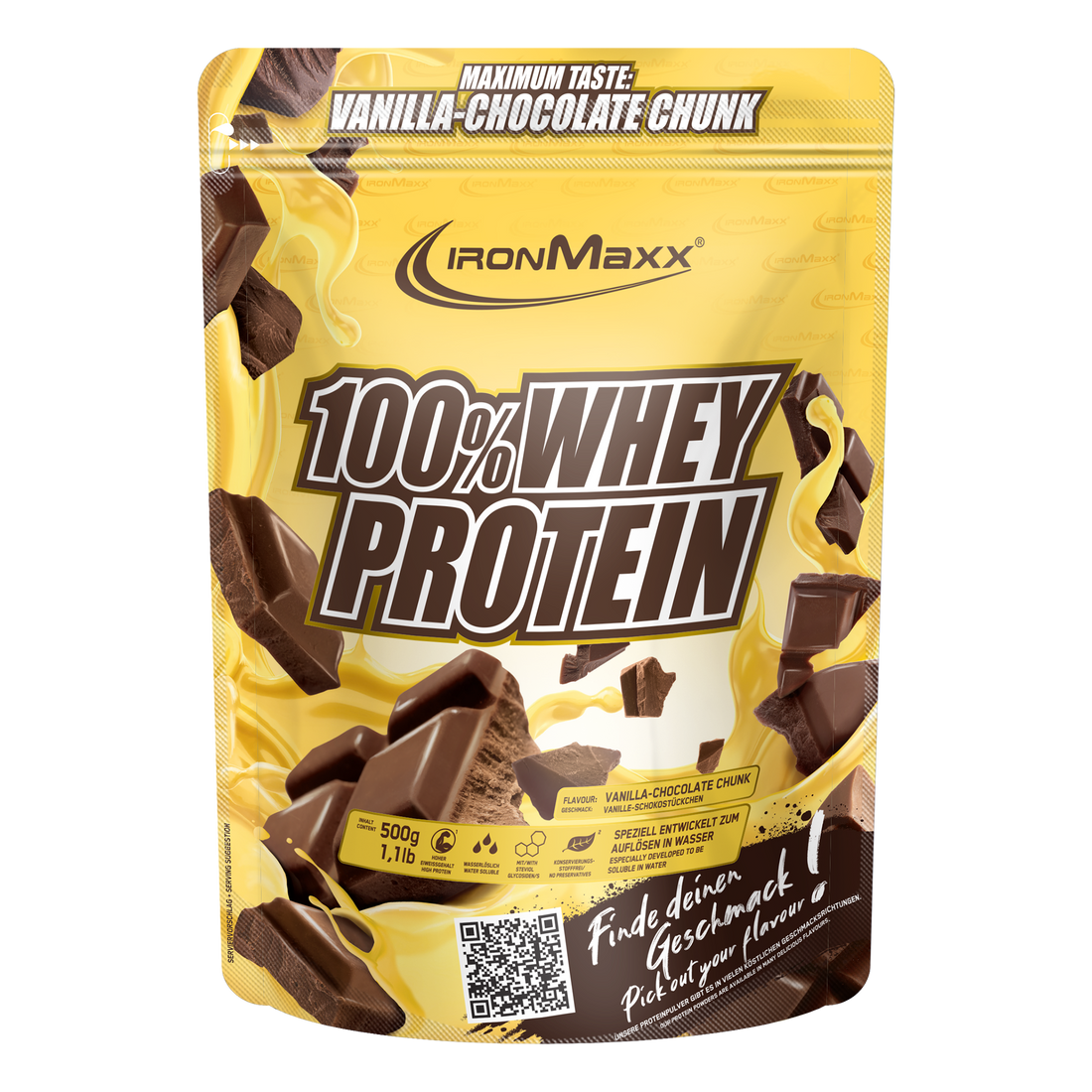 100% Whey Protein - Beutel 500g - Vanilla Choc Chunk