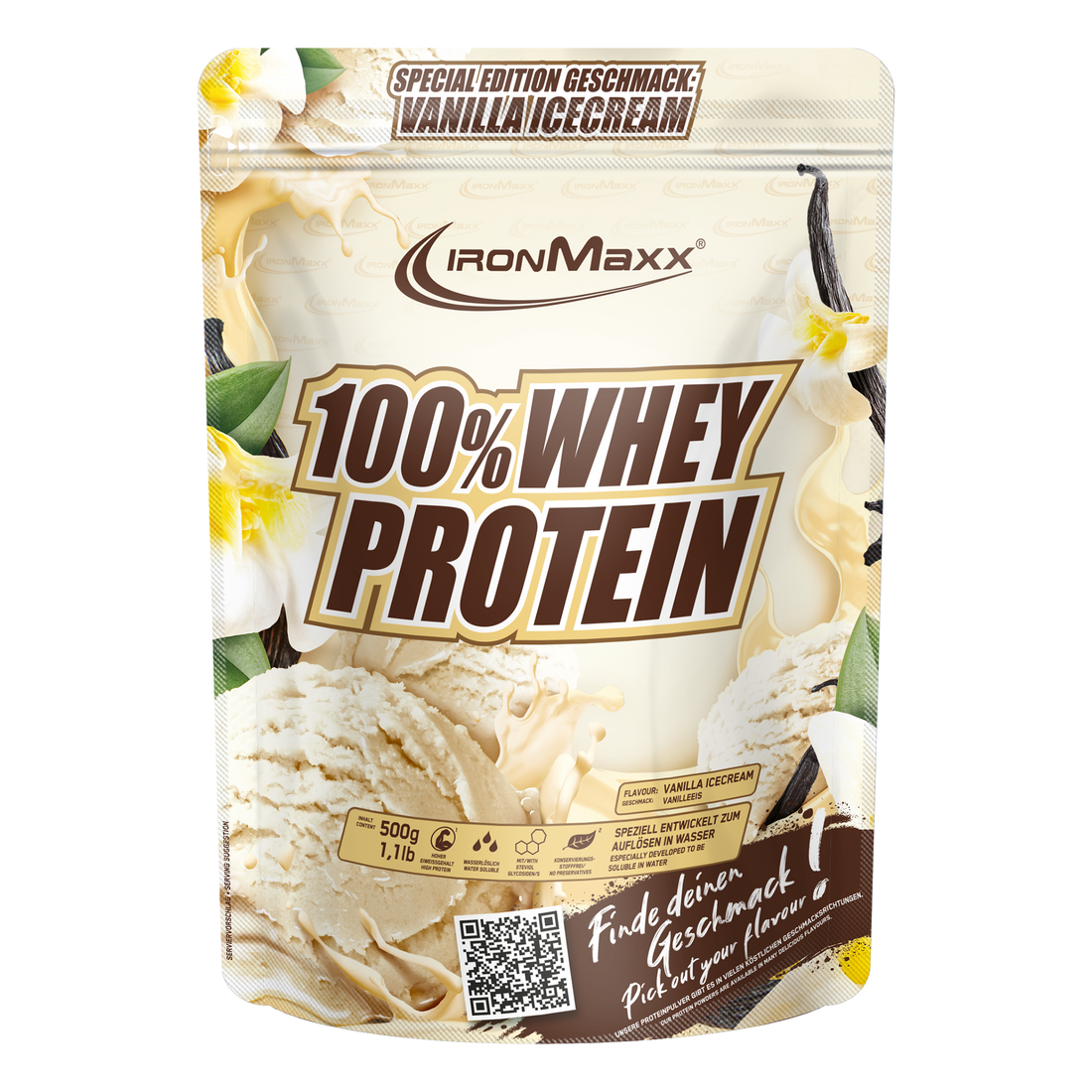 100% Whey Protein (500g) - Vanilla Ice Cream