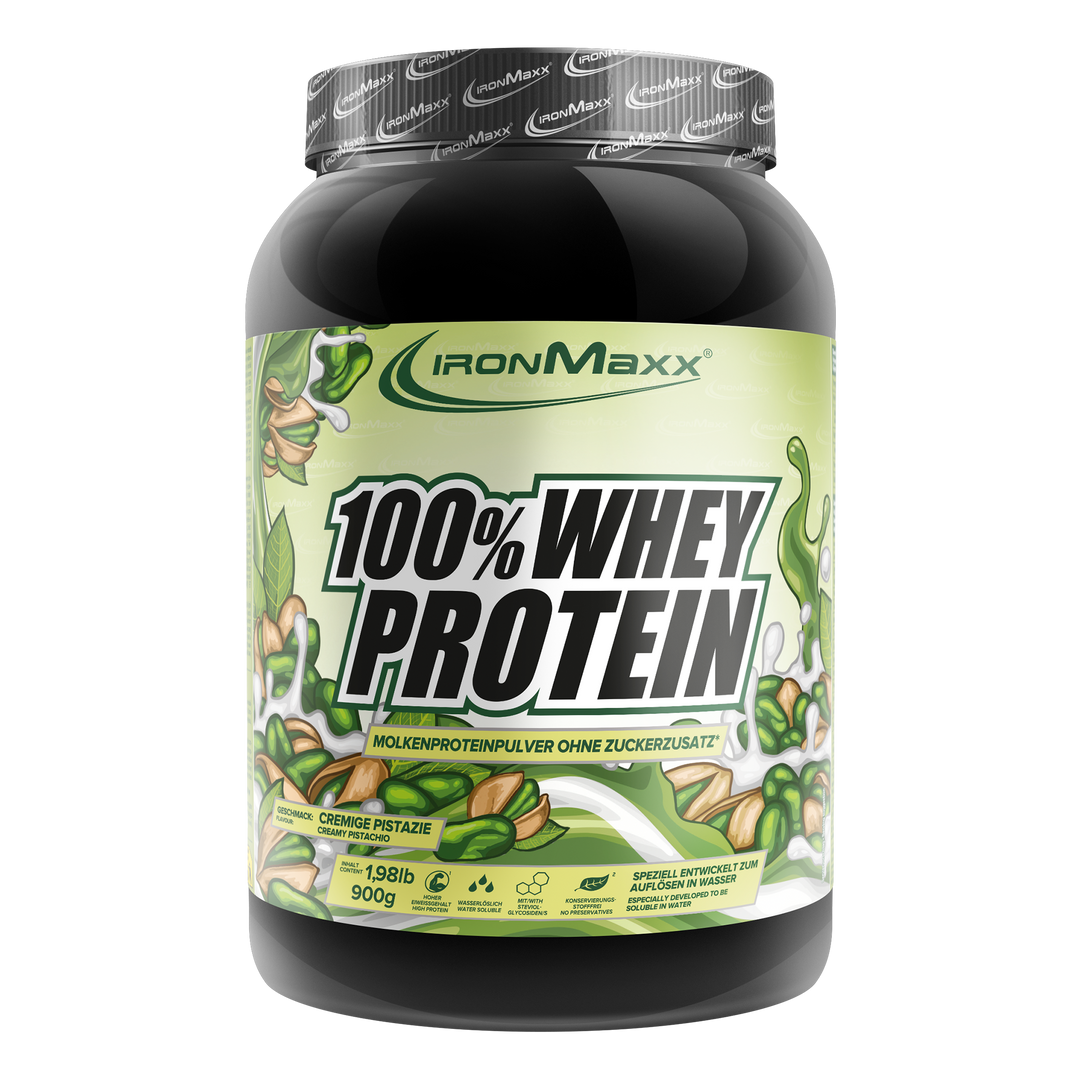 100% Whey Protein - 900g Dose - Cremige Pistazie