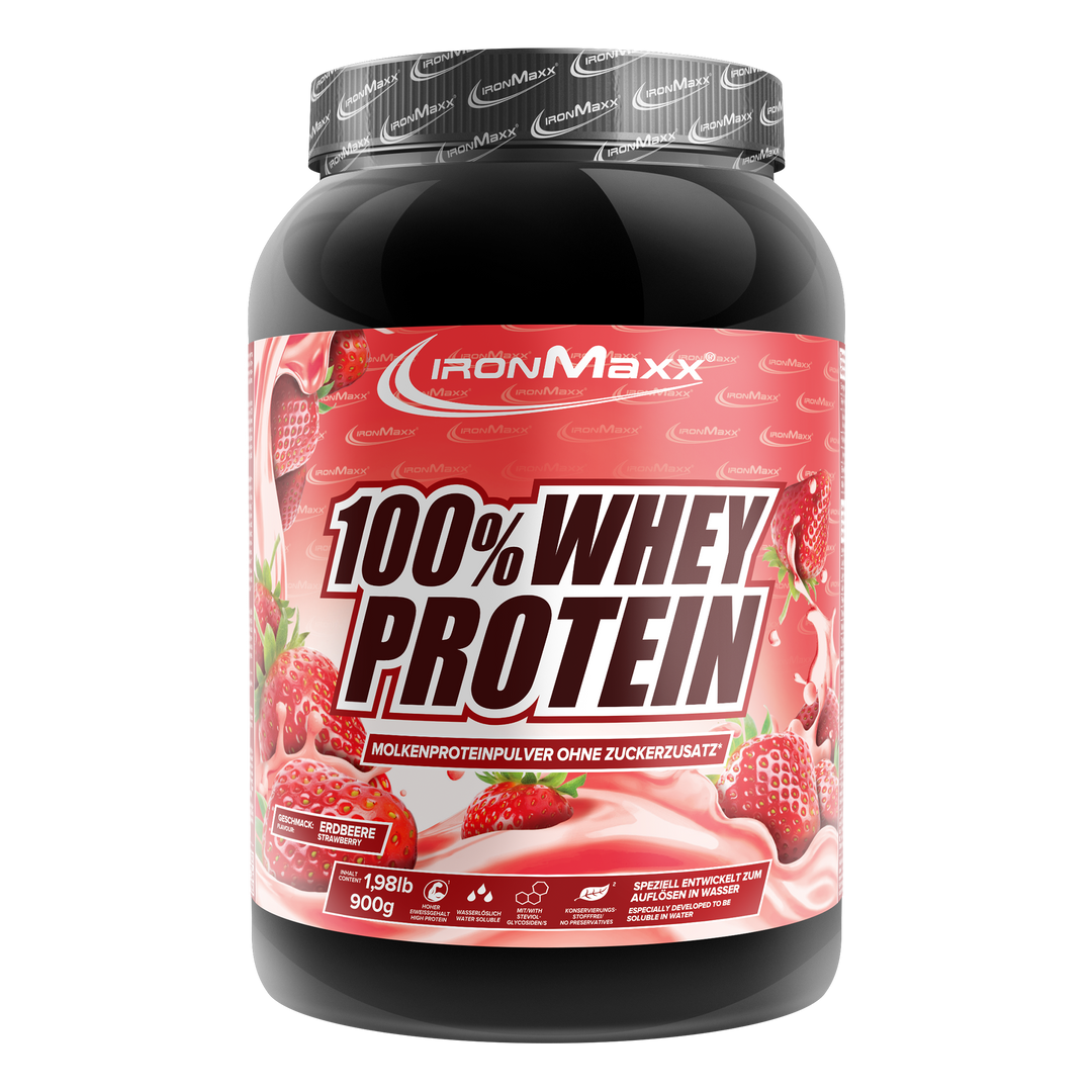 100% Whey Protein - 900g  Dose - Strawberry