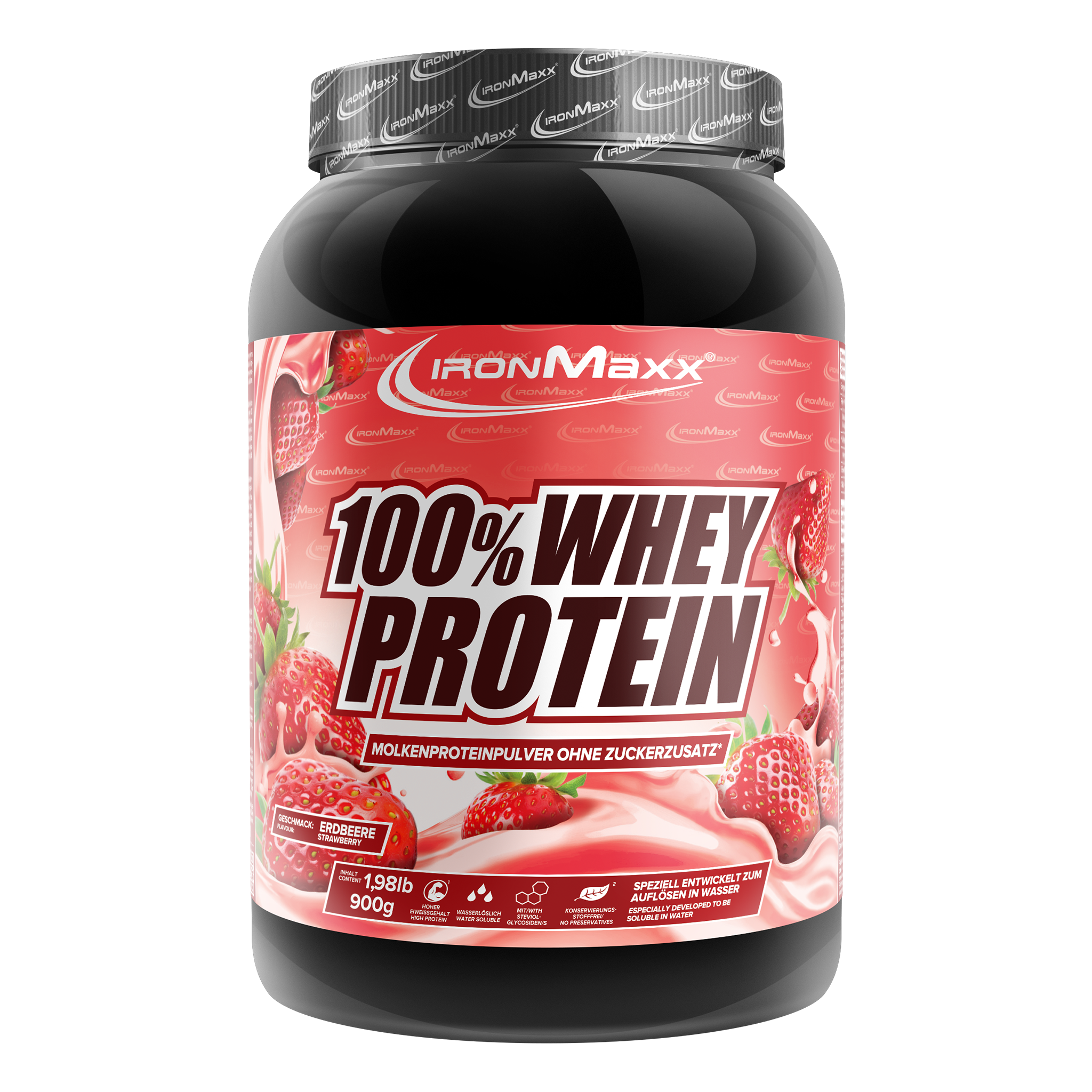 100% Whey Protein - 900g  Dose - Strawberry
