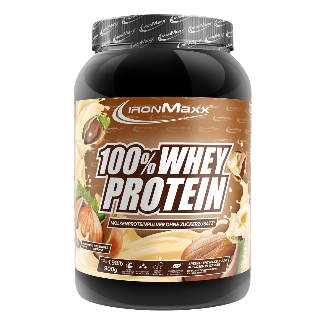 100% Whey Protein (900g) - Haselnuss
