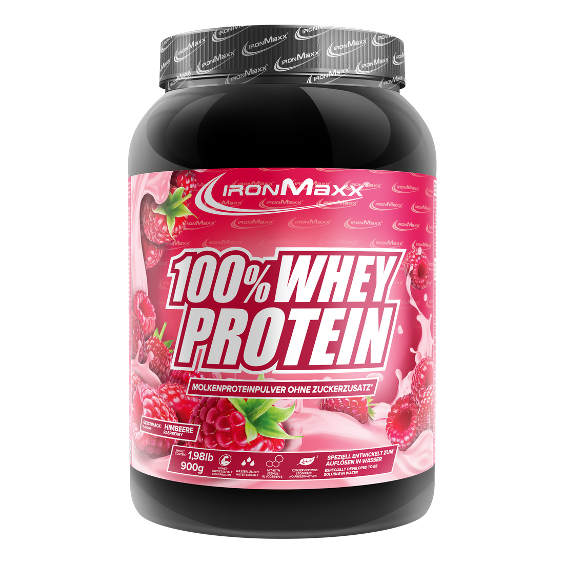 100% Whey Protein (900g) - Himbeere