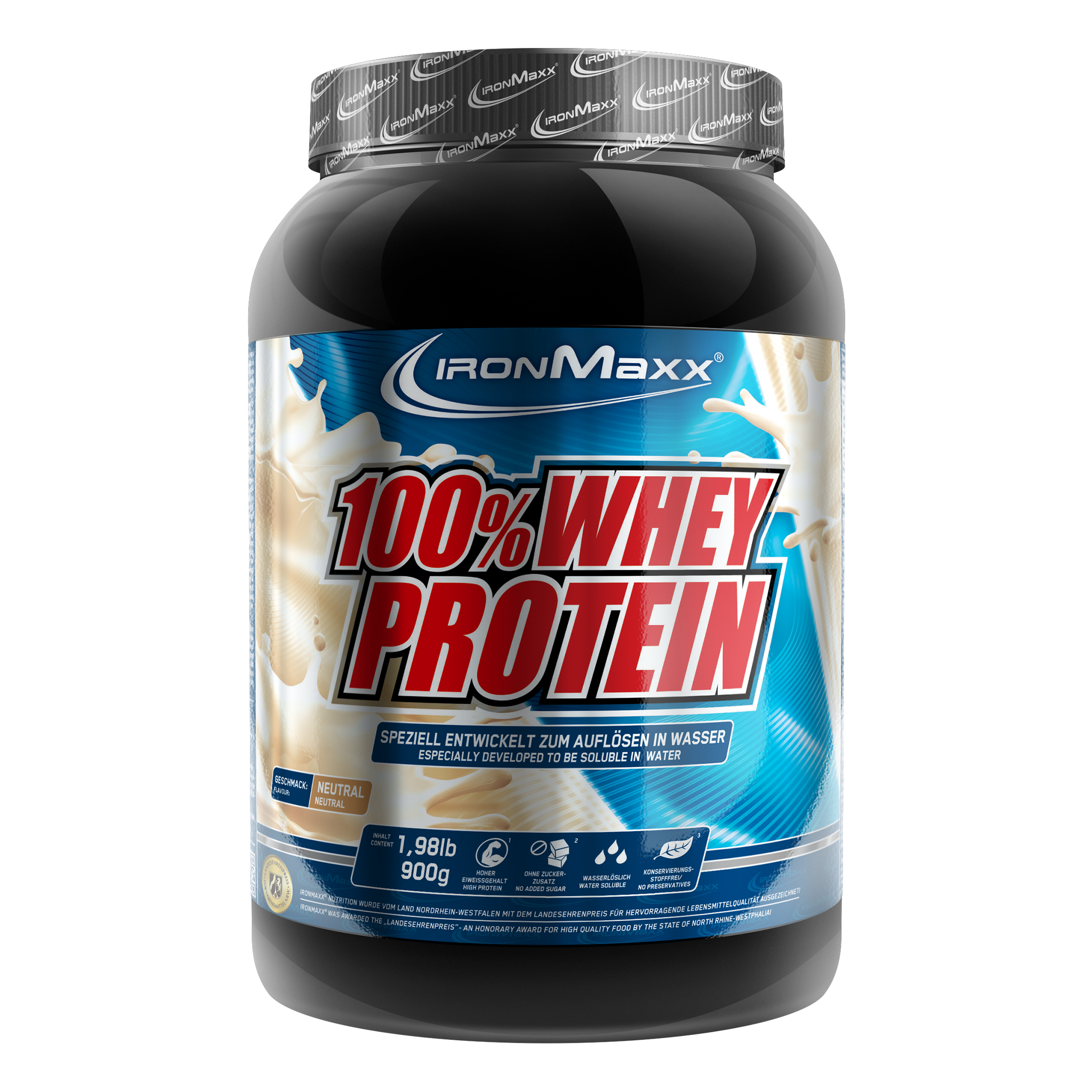 100% Whey Protein-Dose-Neutral-900g