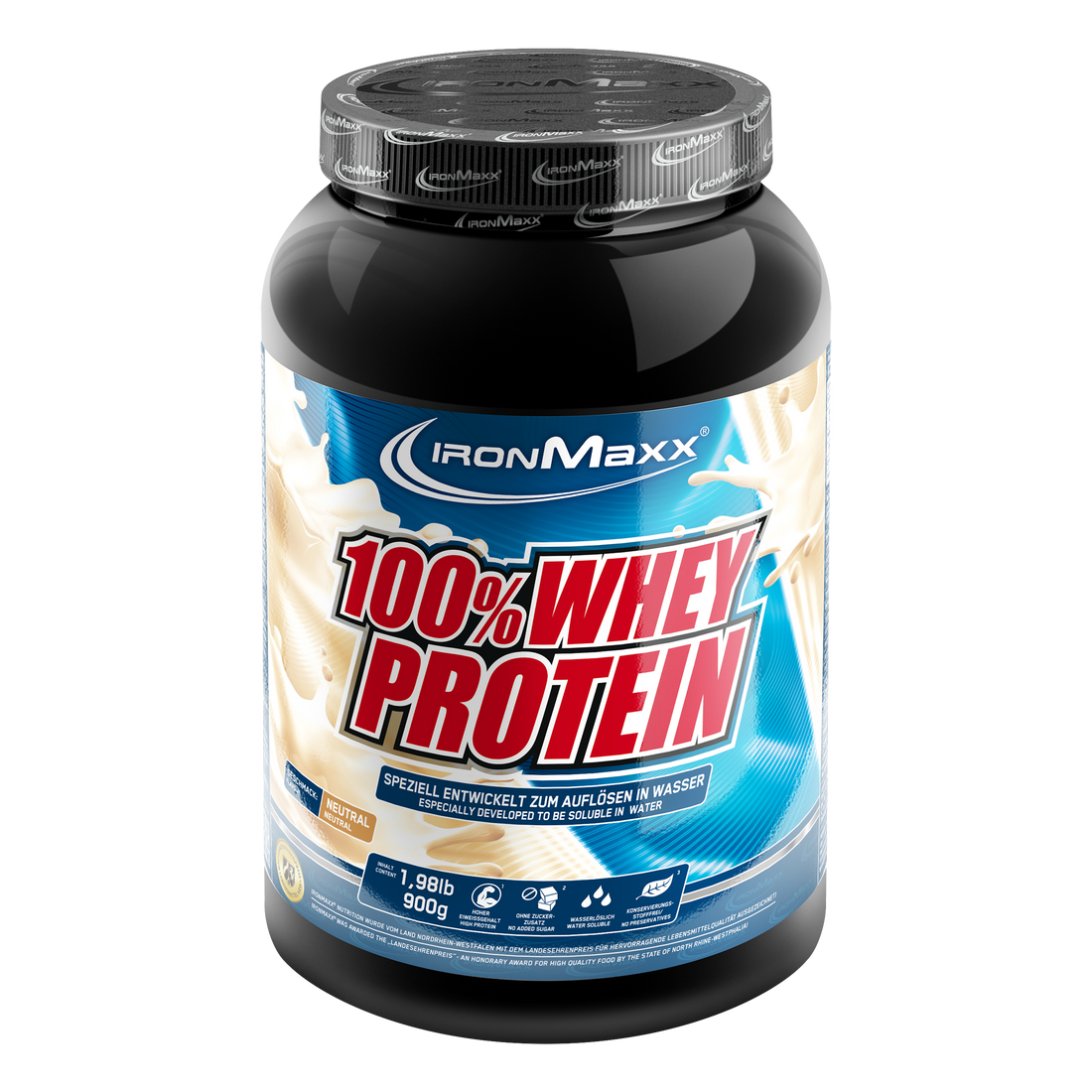 100% Whey Protein-Dose-Neutral-900g