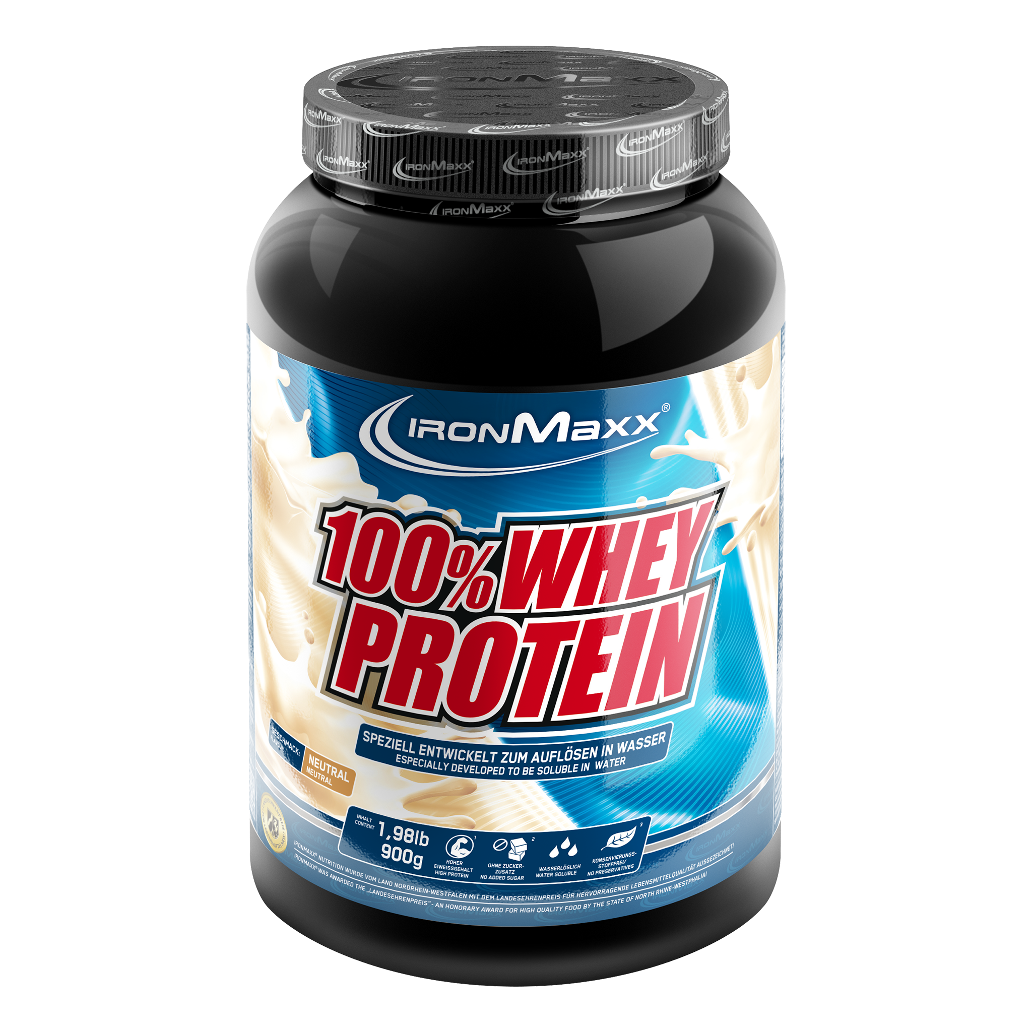 100% Whey Protein-Dose-Neutral-900g