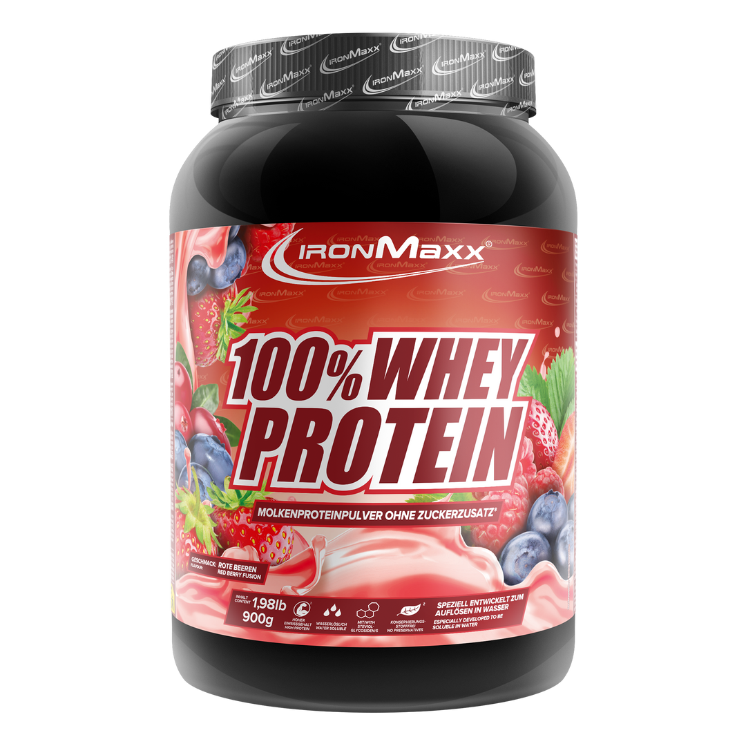 100% Whey Protein - 900g Dose - Red Berry Fusion