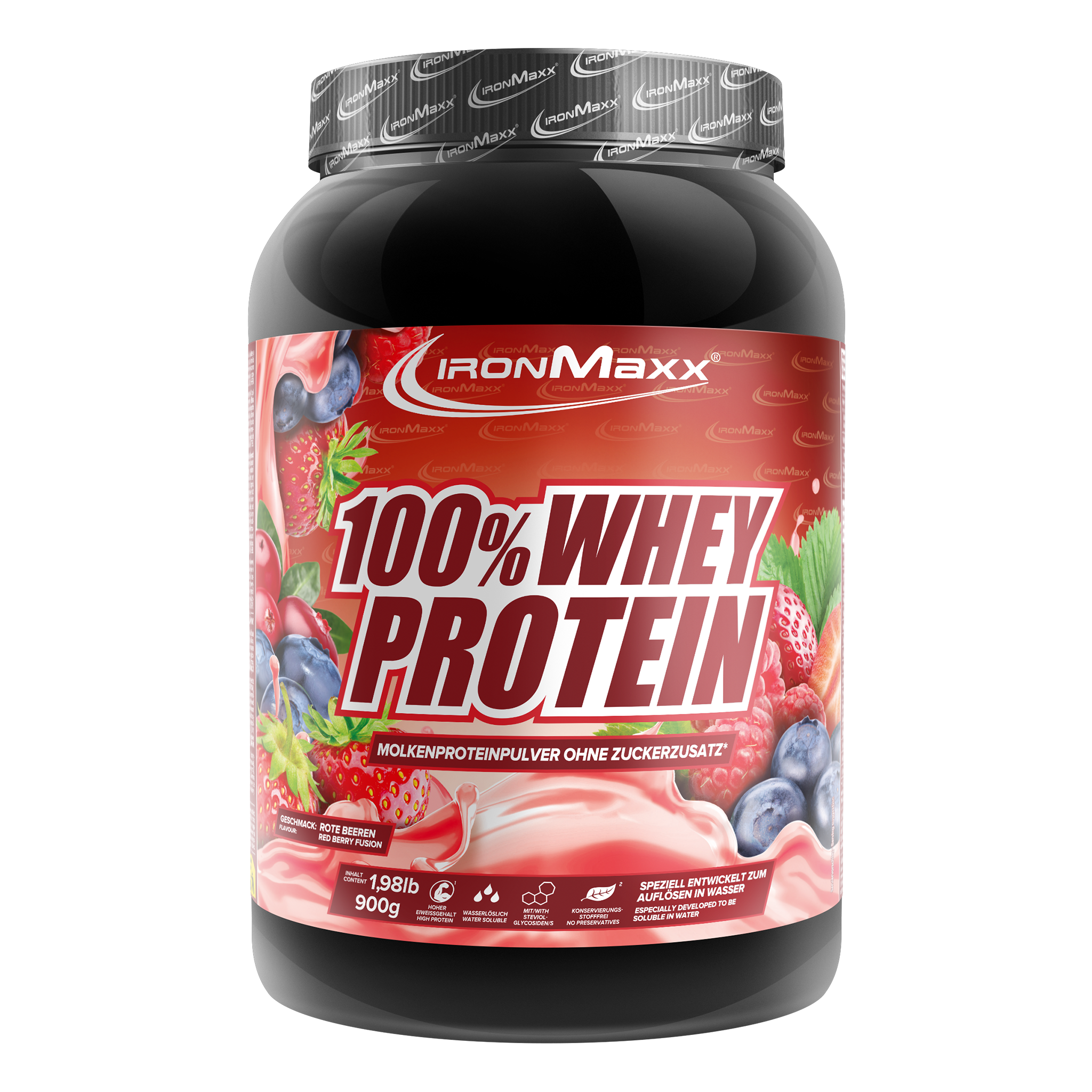 100% Whey Protein - 900g Dose - Red Berry Fusion