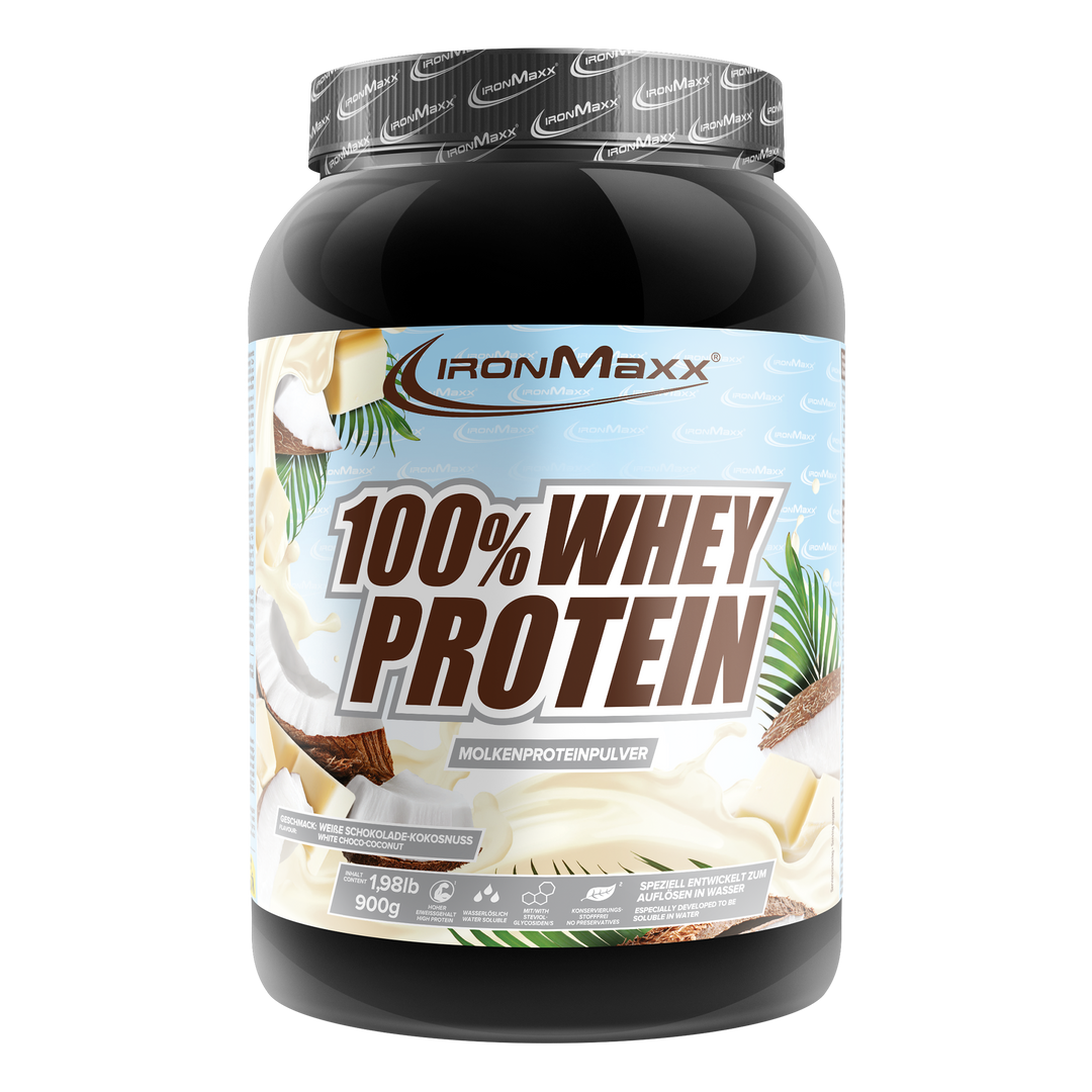 100% Whey Protein - 900g Dose - White Choc Coconut