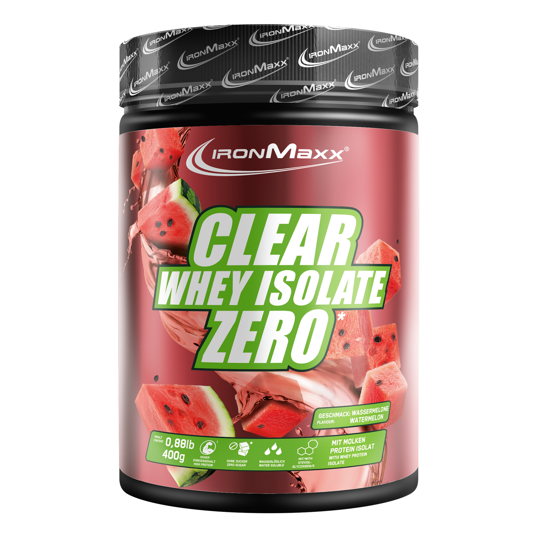Clear Whey Isolate ZERO Kirsche 400g - Jetzt bestellen – IronMaxx Nutrition