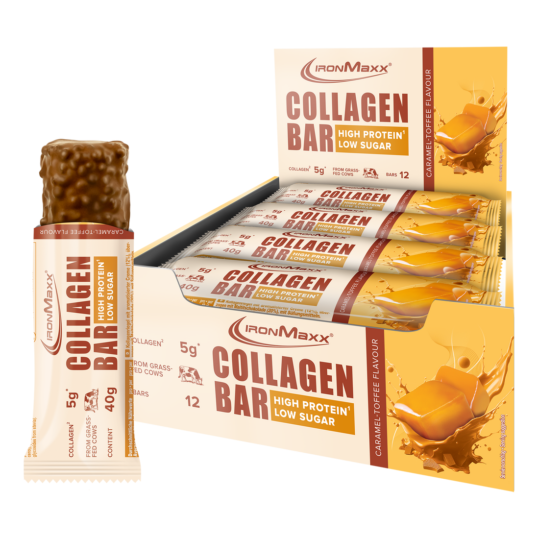 Collagen Bar - Caramel Flavor (12x40g)