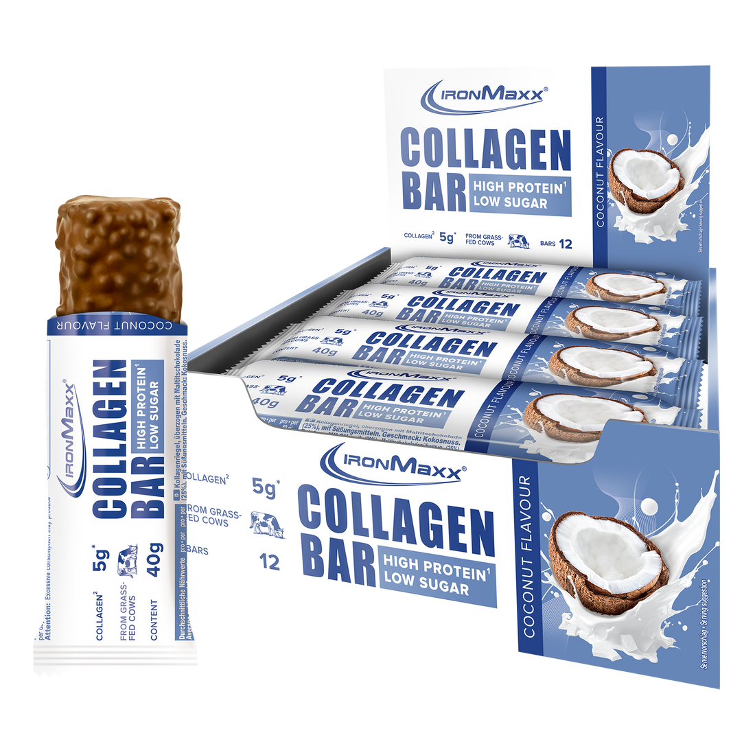 Collagen Bar - Coconut Flavor (12x40g)
