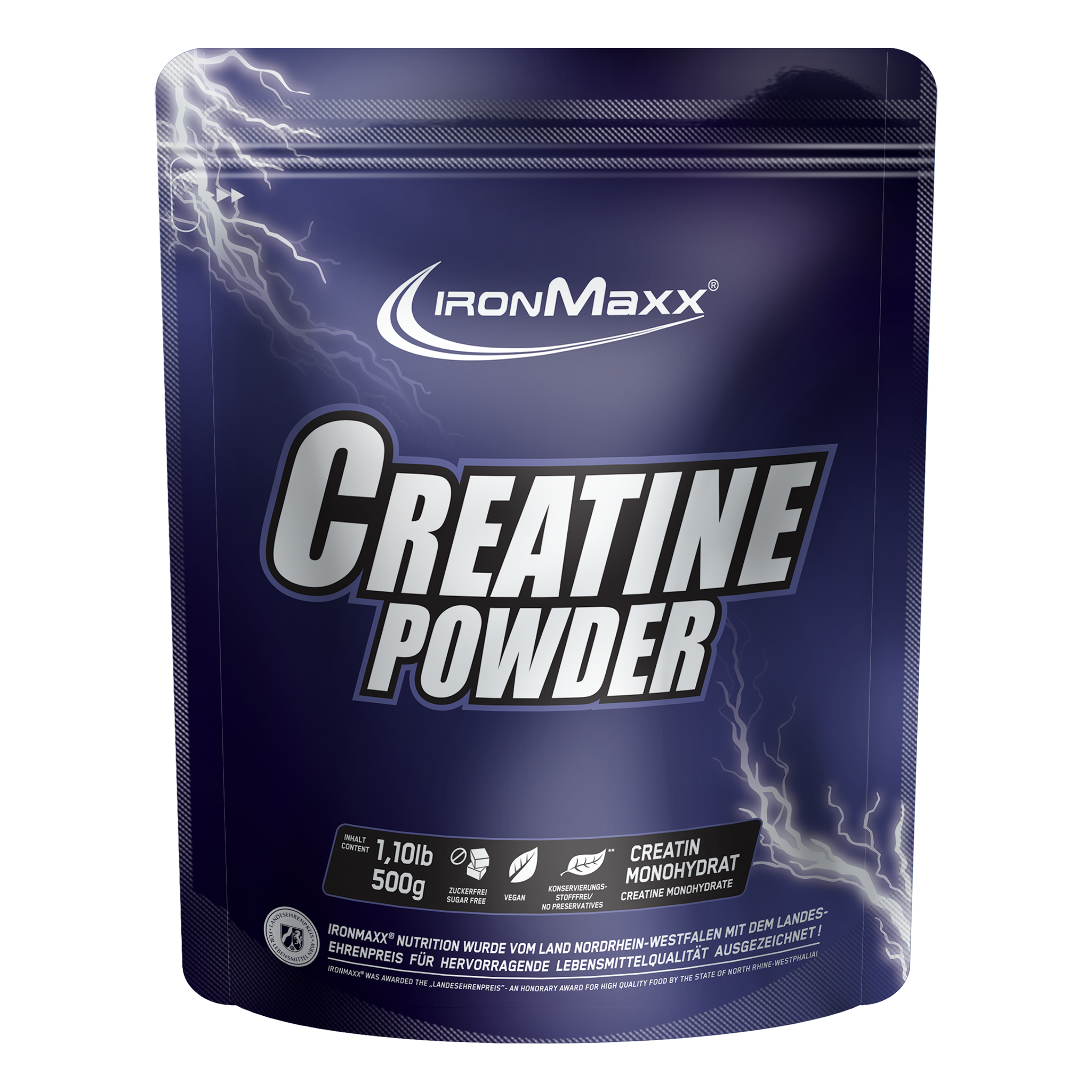 Createne Powder Creatine Powder - 500g bag - Neutral – IronMaxx Nutrition