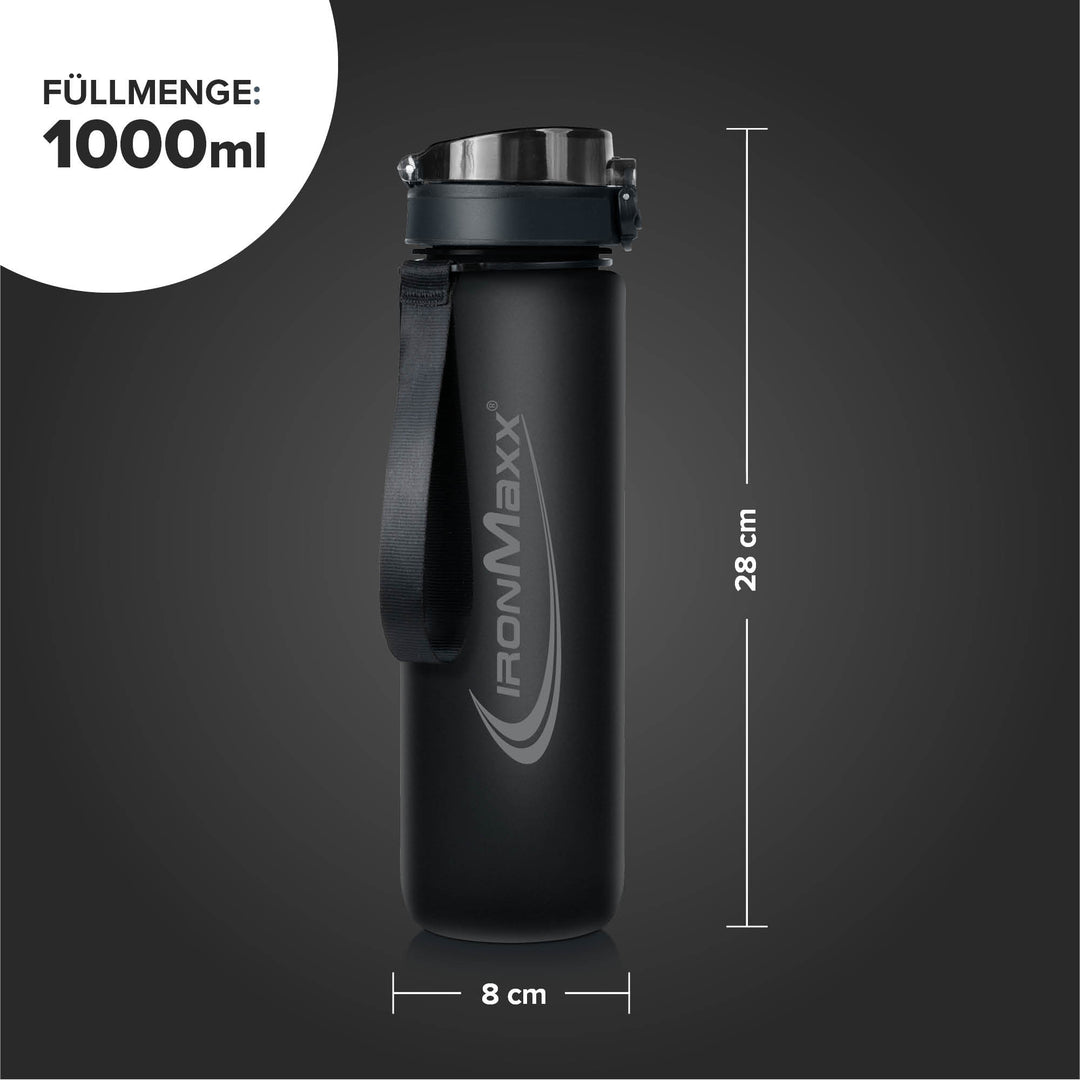 Sport Water Bottle Deep Black - 1000ml