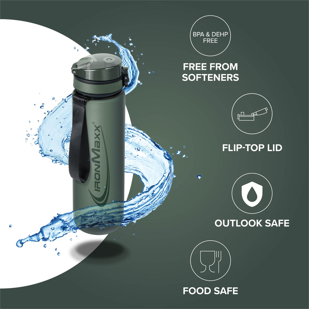 Sport Water Bottle Mineral Green - 1000ml