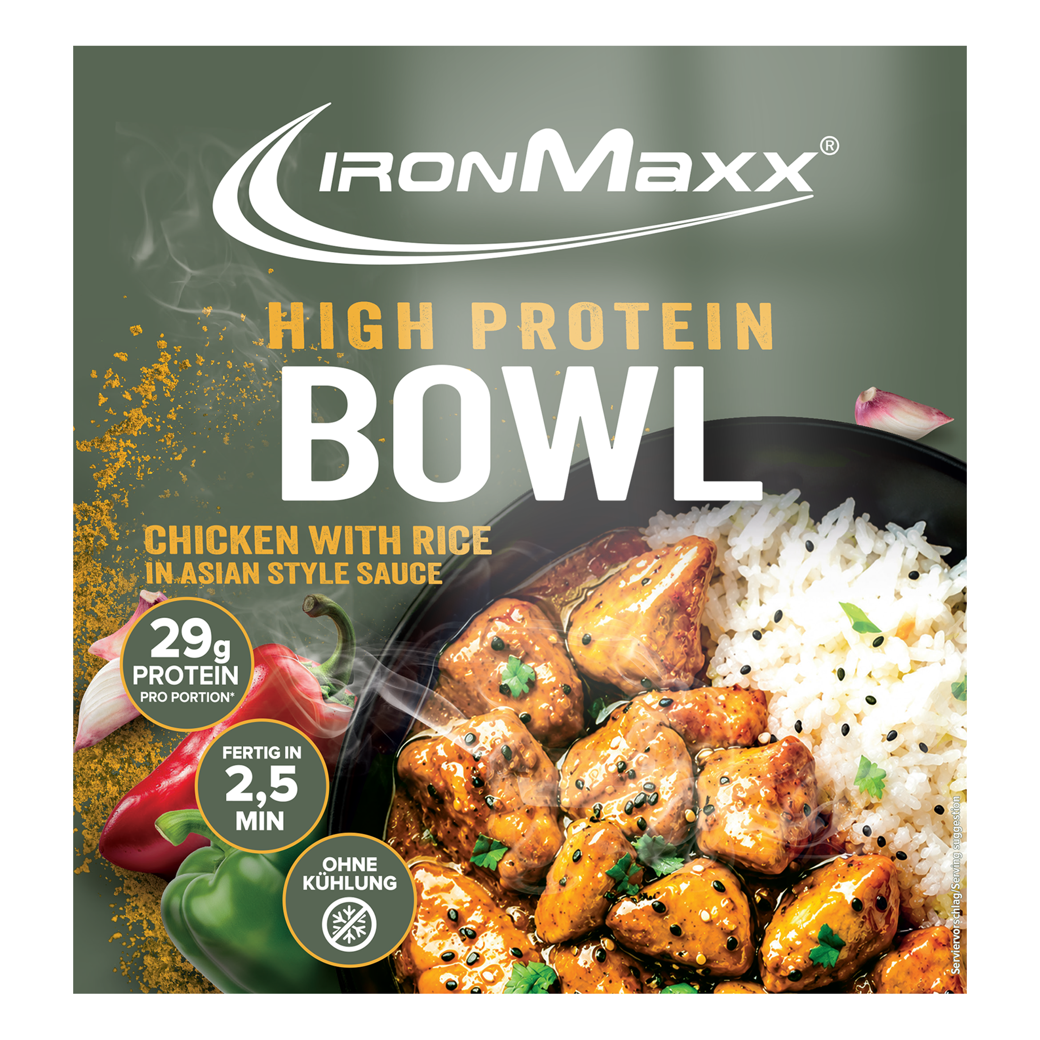 <tc>High Protein Bowl (420g) - Chicken with Rice Asian Style</tc>
