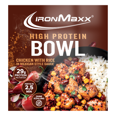 <tc>High Protein Bowl (420g) - Chicken with Rice Mexican Style</tc>
