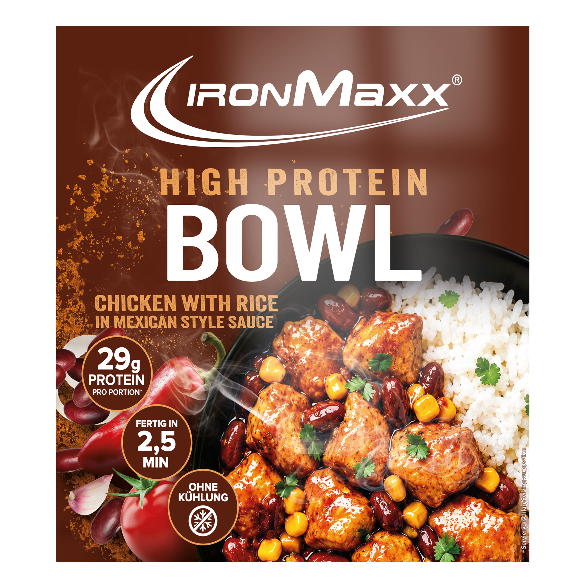 High Protein Bowl (420g) - Chicken with Rice Mexican Style