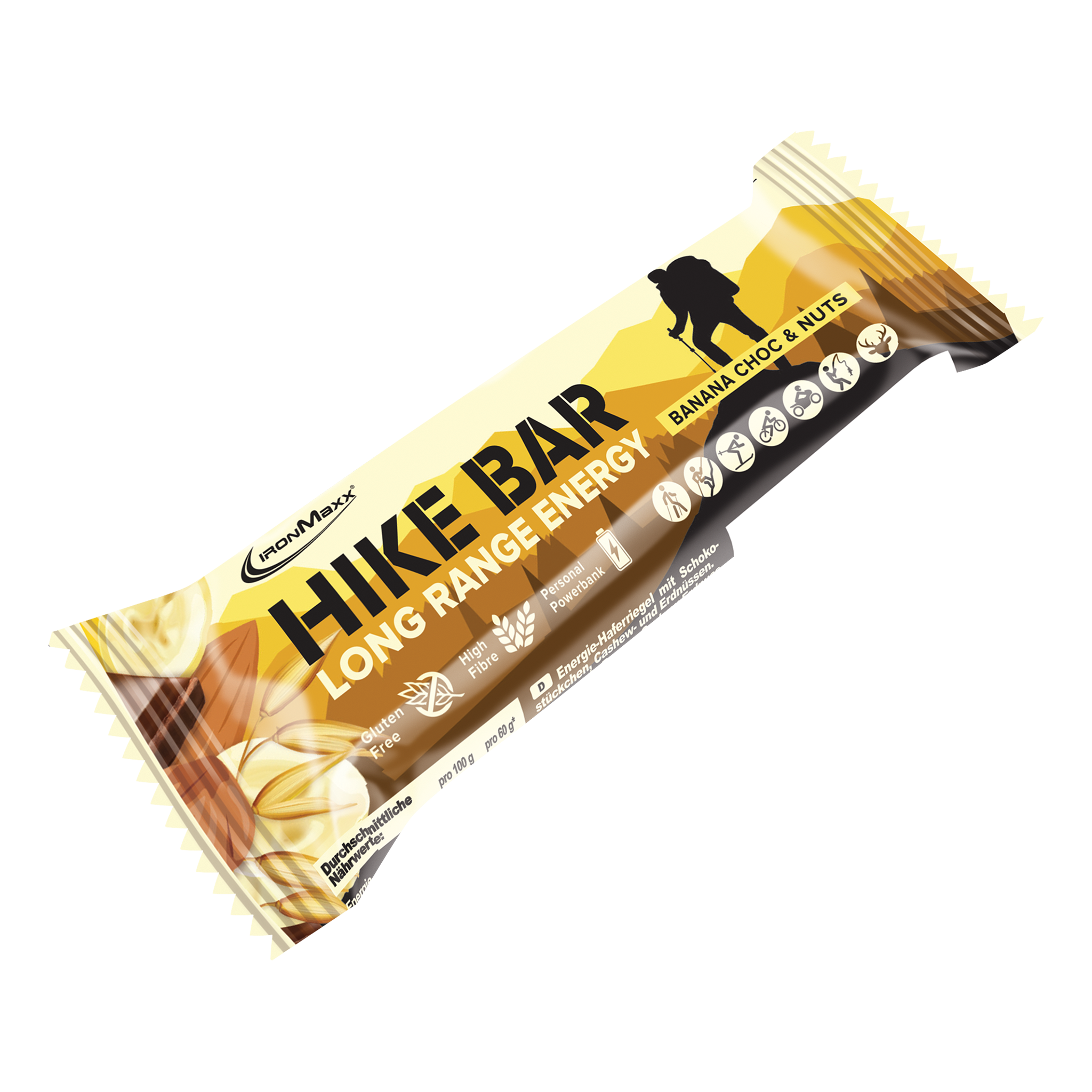 Hike Bar - 60g bar - Banana Choc &amp; Nuts (best before: 08.05.2025)