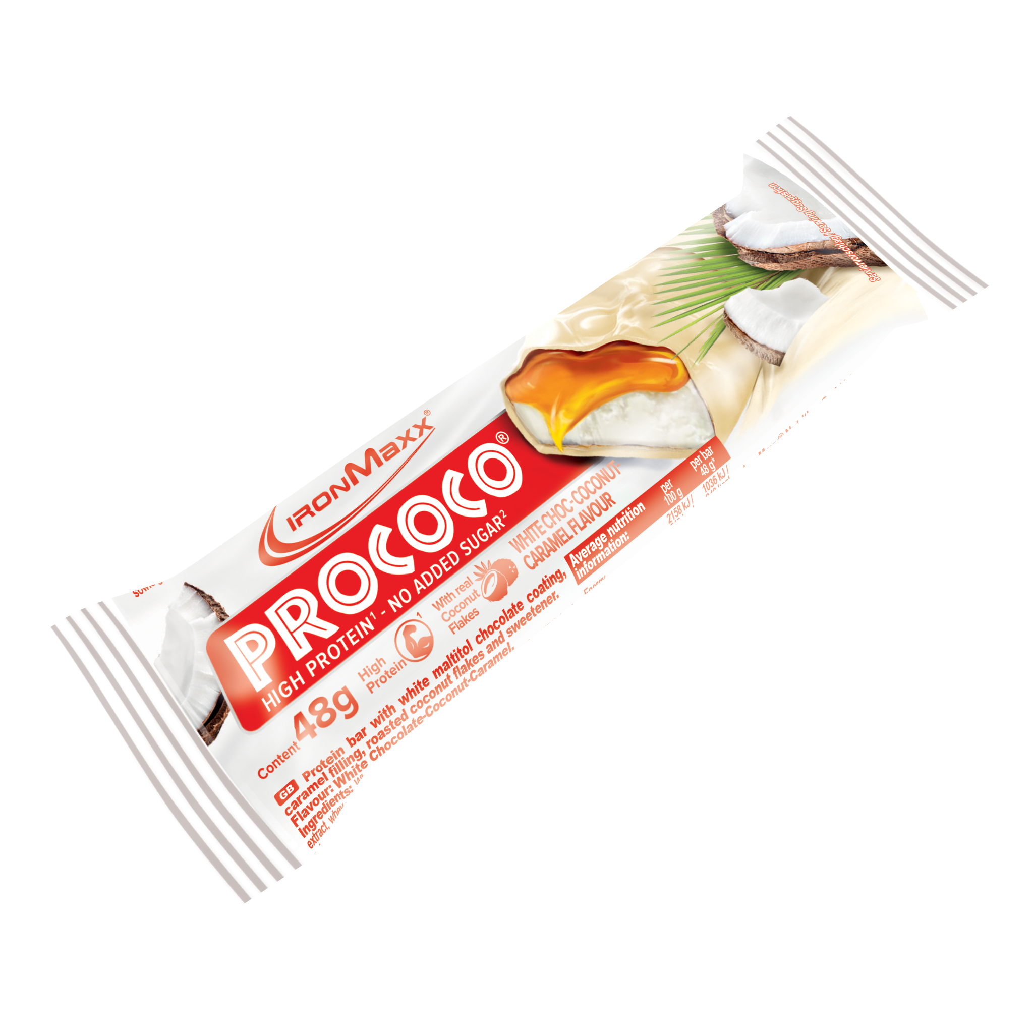 Prococo® - 48g - White Choc  Coconut Caramel