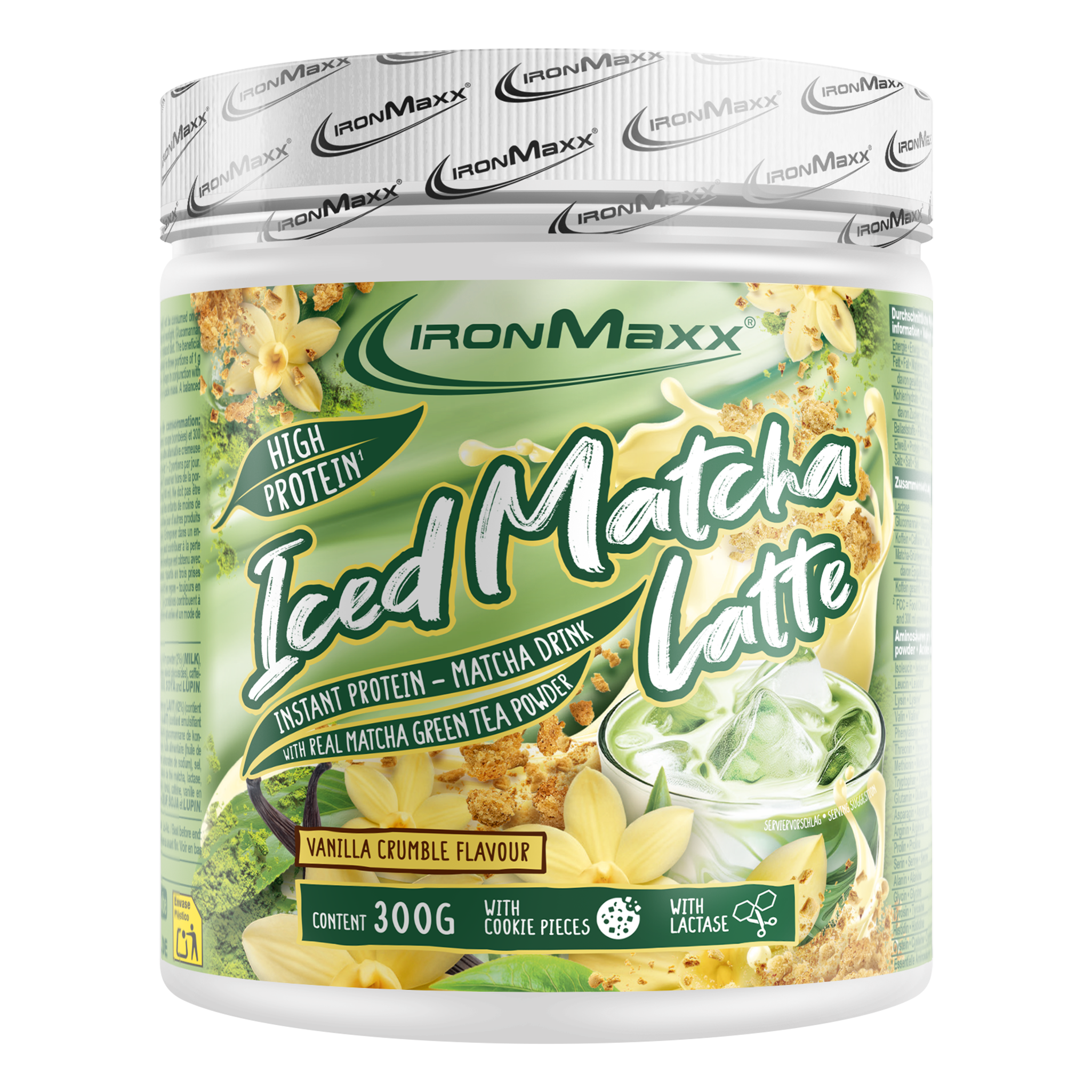 Iced Matcha Latte (300g) - Vanilla Crumble