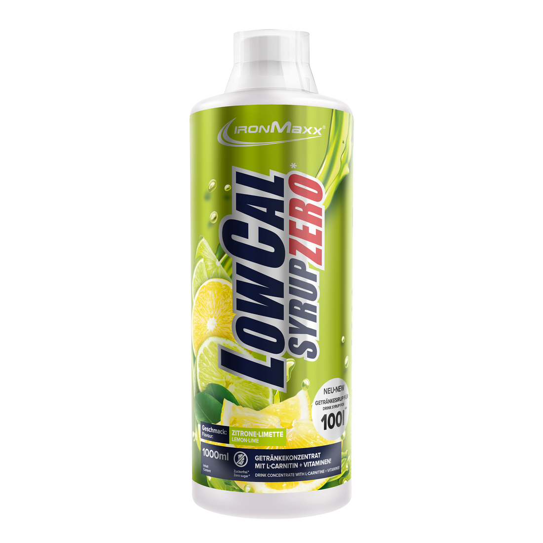 LowCal Syrup Zero (1000ml) - Zitrone Limette