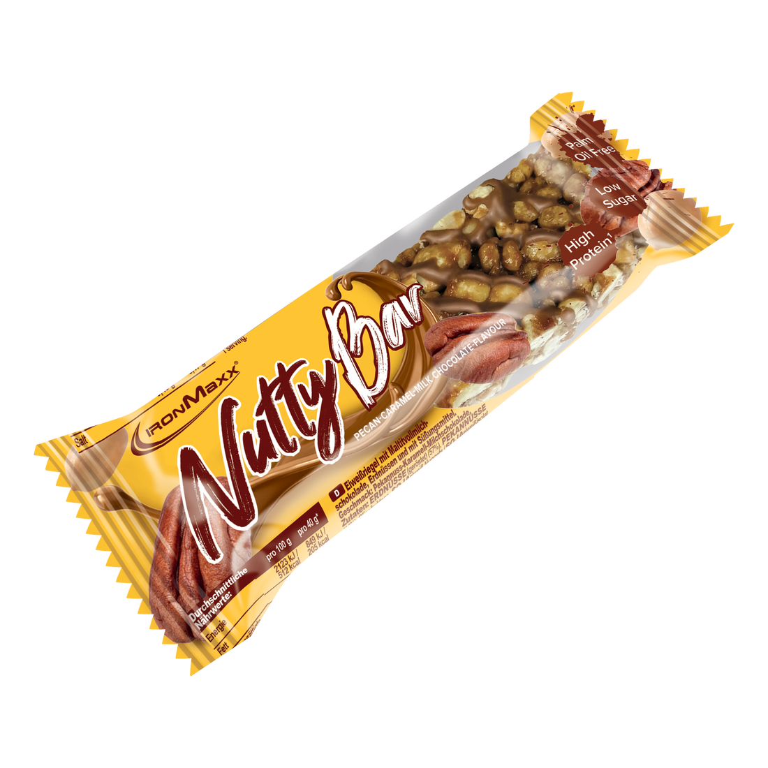 Nutty Bar - Pecan-Caramel-Milk Chocolate (40g)