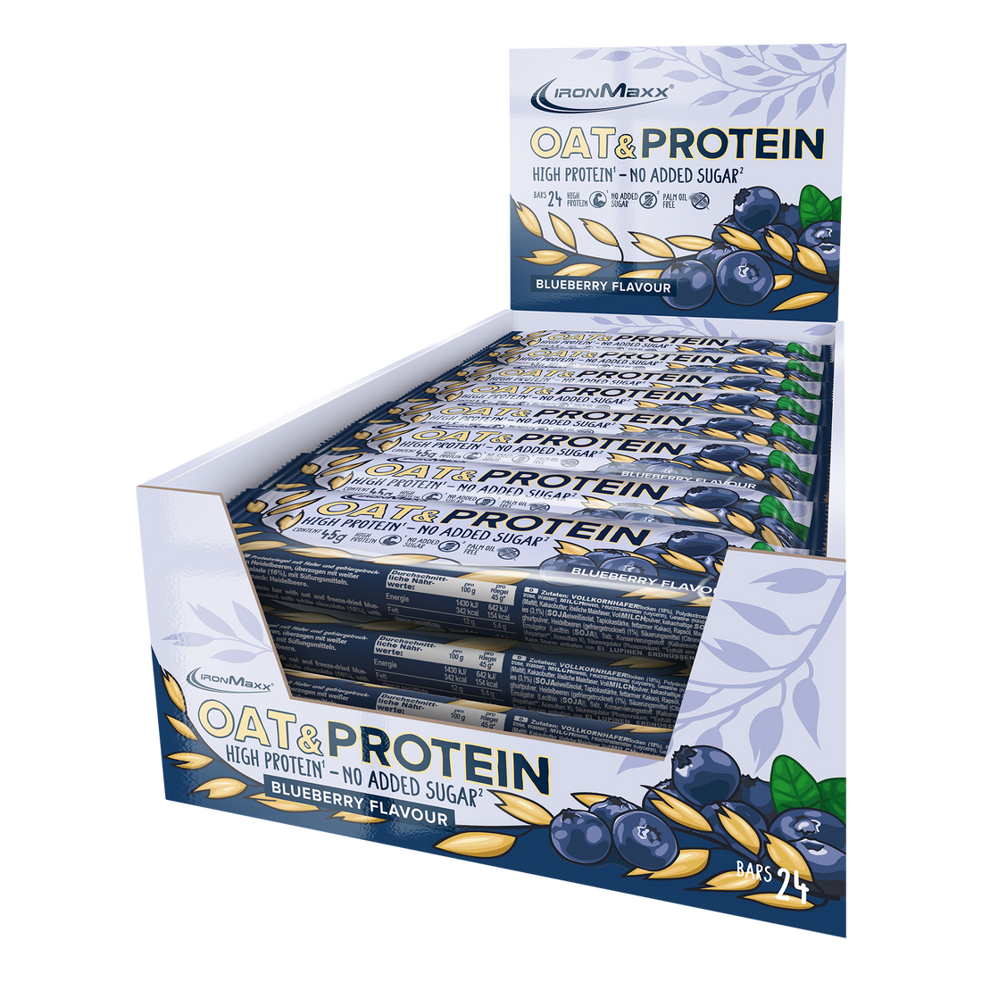 Oat &amp; Protein (24x45g) - Blueberry