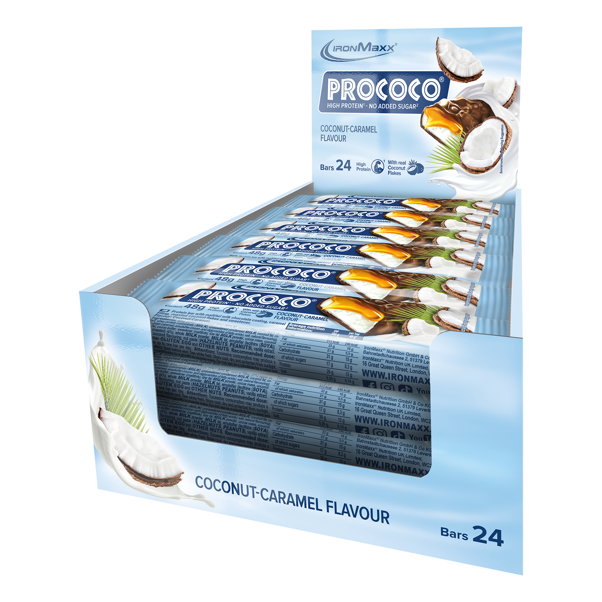 Prococo® - 24x48g Tray - Coconut Caramel
