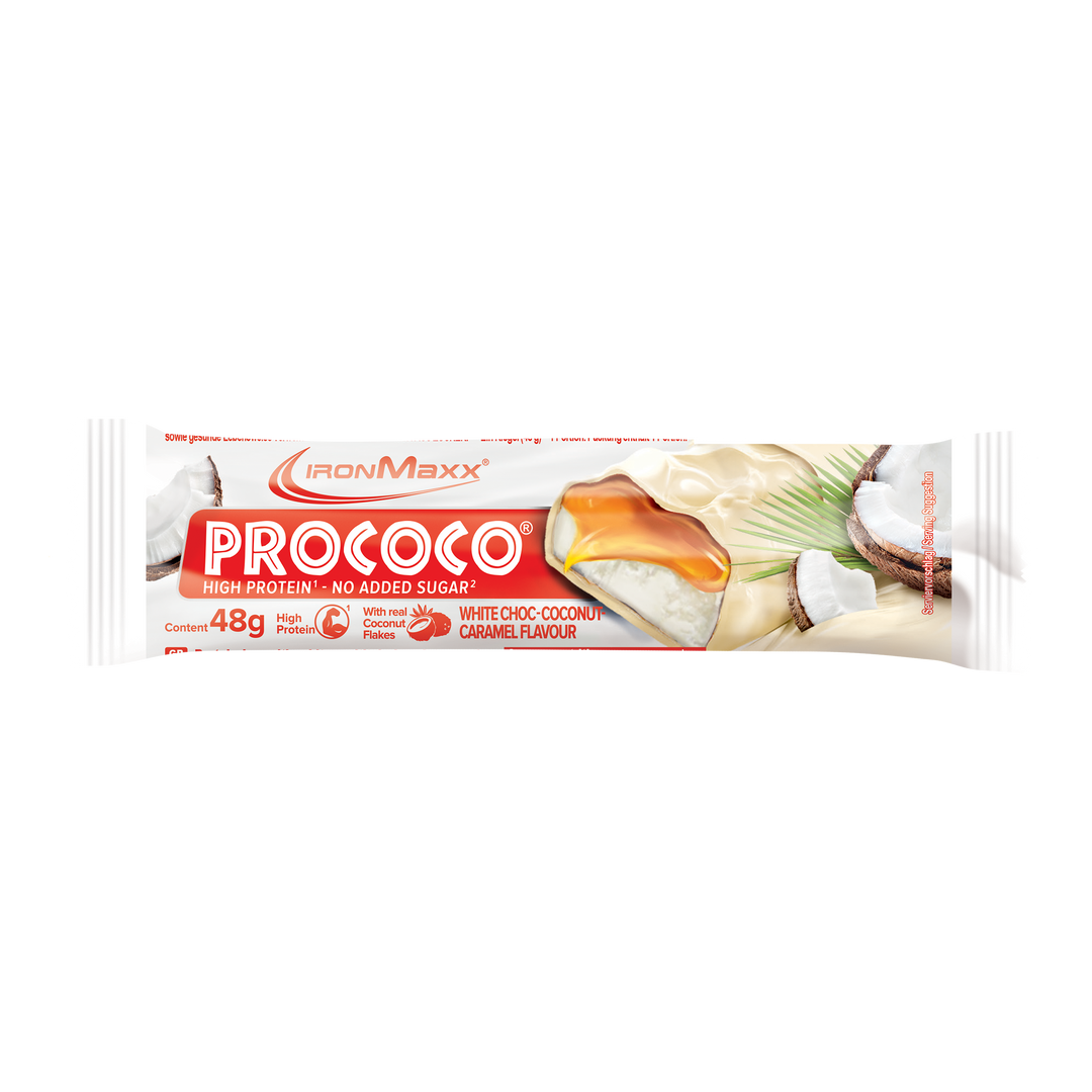 Prococo® - 24x48g Tray - White Choc  Coconut Caramel