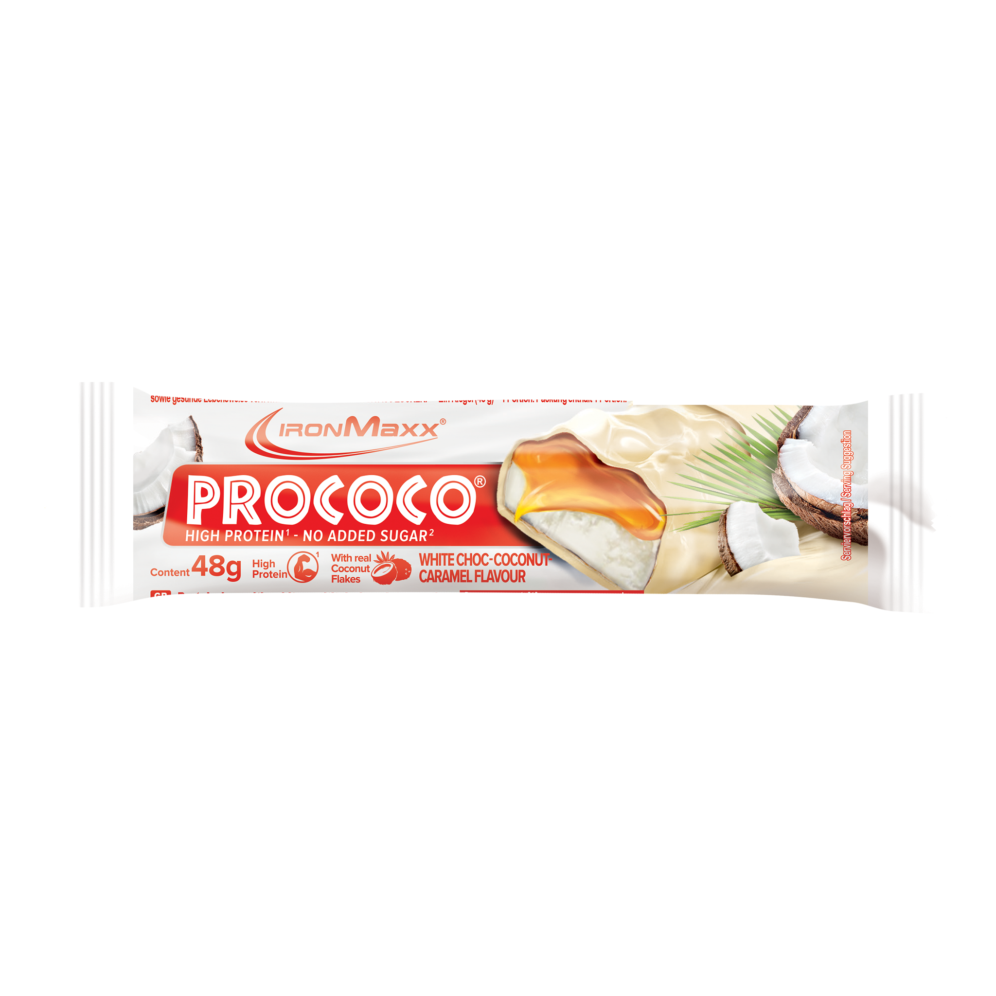 Prococo® - 24x48g Tray - White Choc  Coconut Caramel