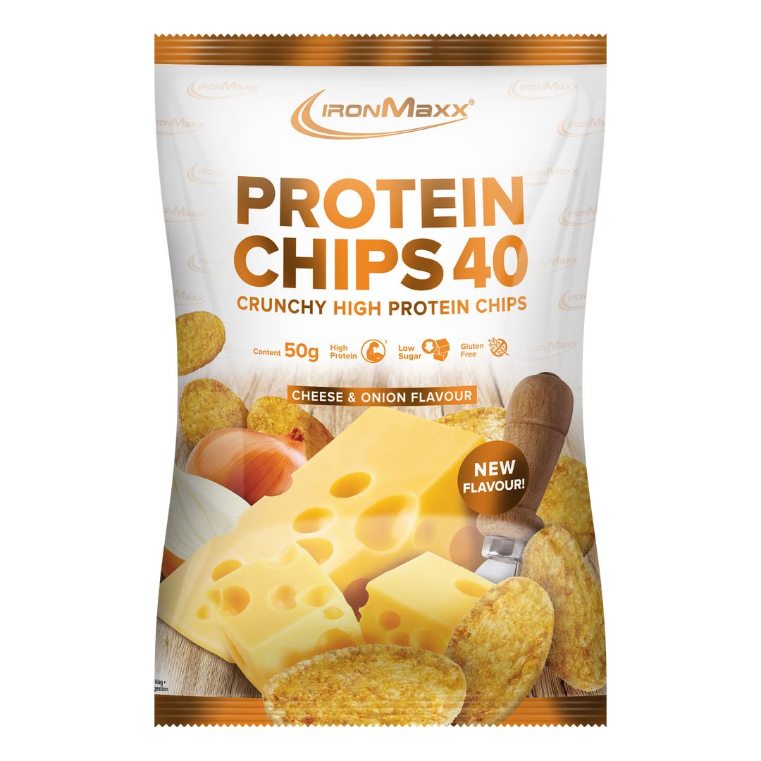 Protein Chips 40 (50g Beutel) - Cheese & Onion