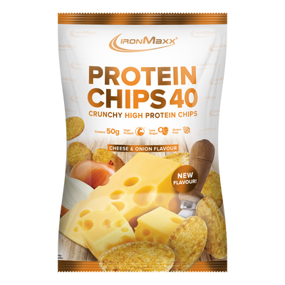 Protein Chips 40 (50g Beutel) - Cheese & Onion