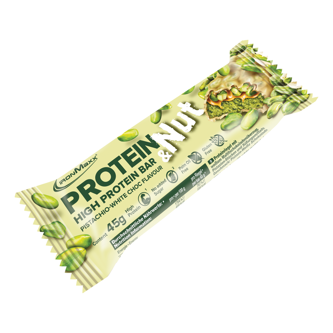 Protein &amp; Nut (45g) - Pistachio-White Choc