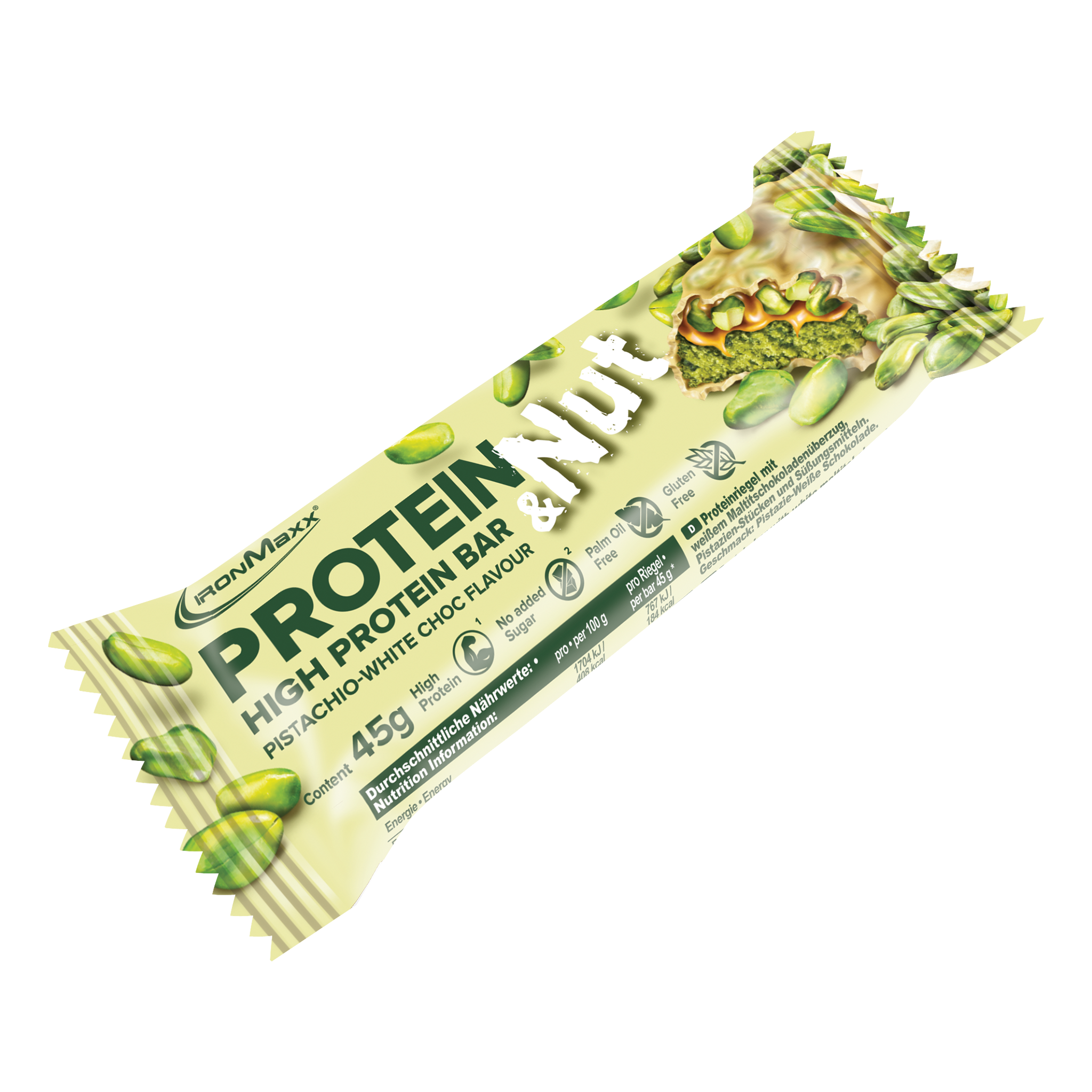Protein &amp; Nut (45g) - Pistachio-White Choc