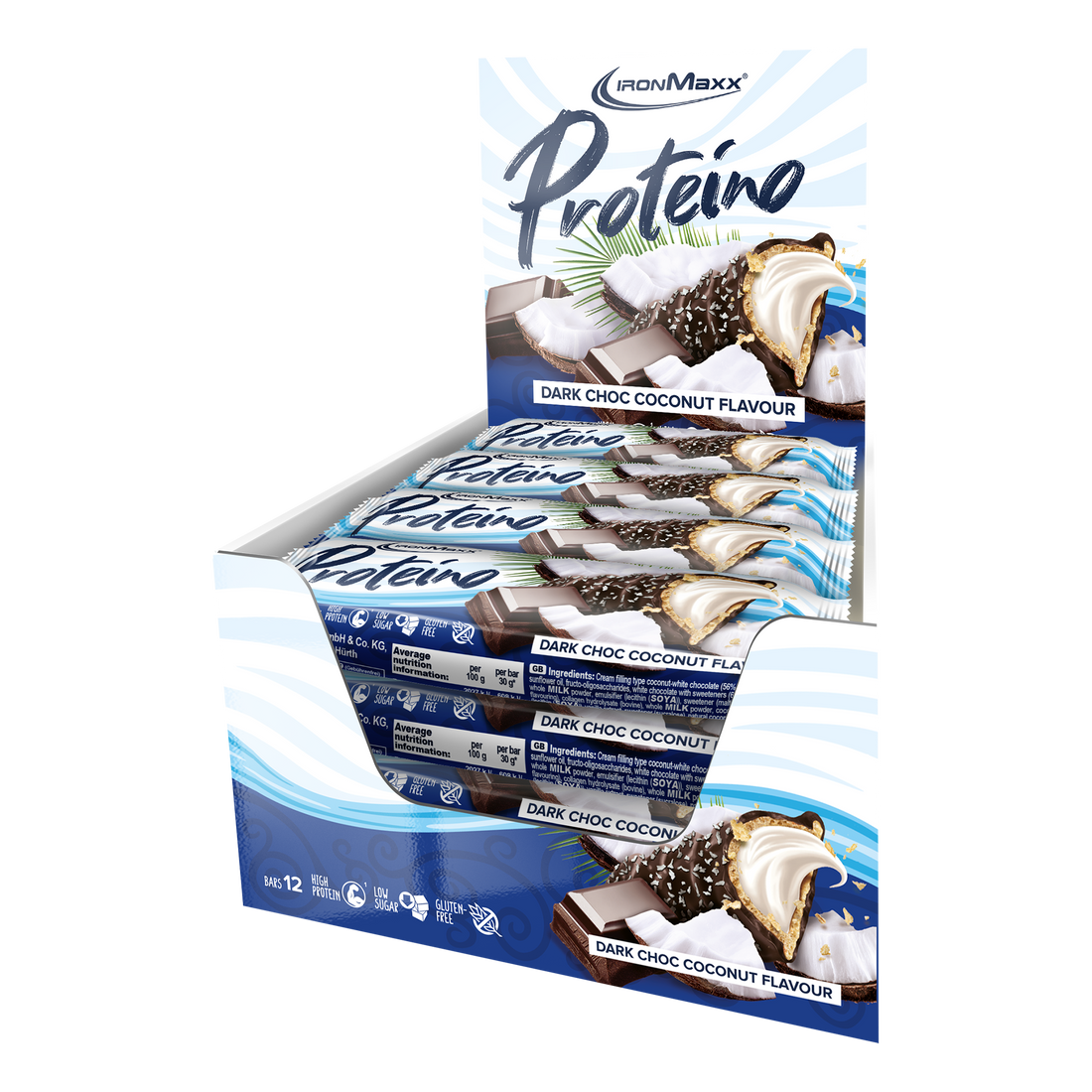 Proteino (12x30g) - Dark Choc Coconut