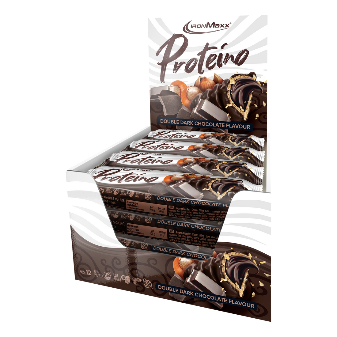 Proteino (12x30g) - Double Dark Chocolate